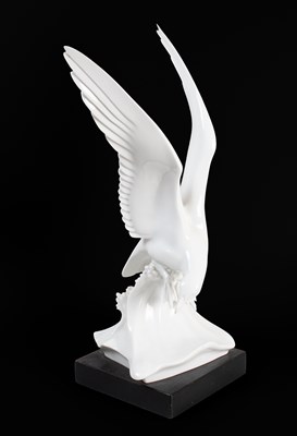 Lot 122 - A Meissen White Porcelain Model of a Gull,...