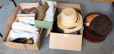 Lot 1043 - A Quantity of Mens Shoes and Accessories,...