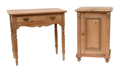 Lot 1309 - A 19th Century Pine Side Table with single...