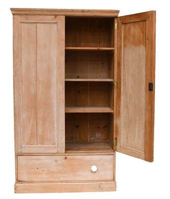 Lot 1312 - A 20th Century Pine Wardrobe, 110cm by 51cm by...