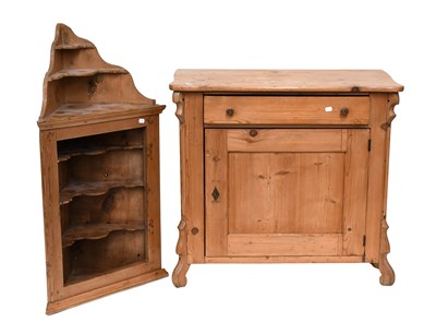 Lot 1311 - A Victorain Pine Single Drawer Cabinet, 88cm...