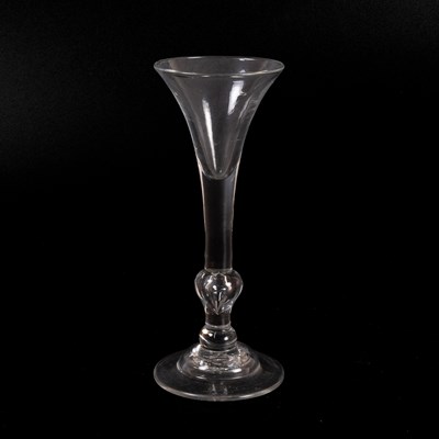 Lot 1 - A Wine Glass of "Kit Kat" Type, circa 1730,...