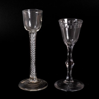 Lot 7 - A Cordial Glass, circa 1770, with plain...