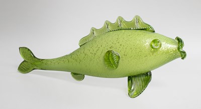 Lot 269 - A Light Green Murano Glass Fish, 45cm long