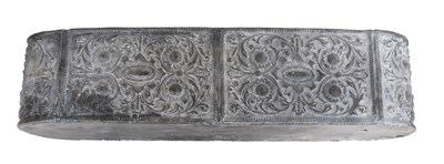 Lot 620 - A Lead Garden Planter, of oval form, decorated...