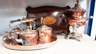 Lot 361 - Various Metalwares, including kettles, serving...