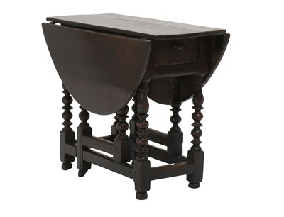 Lot 470 - A Late 17th Century Oak Dropleaf Table, of...