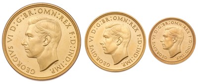 Lot 253 - George VI, 'Coronation' Partial Gold Proof Set...