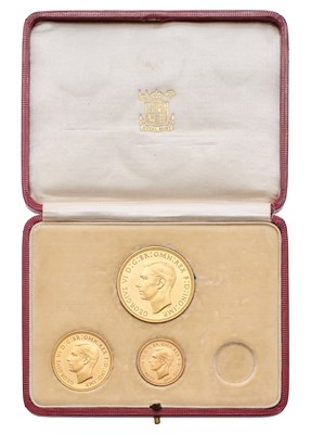 Lot 253 - George VI, 'Coronation' Partial Gold Proof Set...