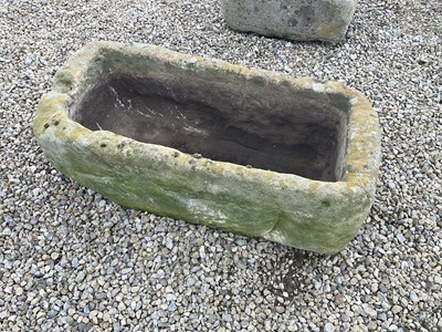 Lot 642 - A Stone Trough, of rectangular form 97cm by...
