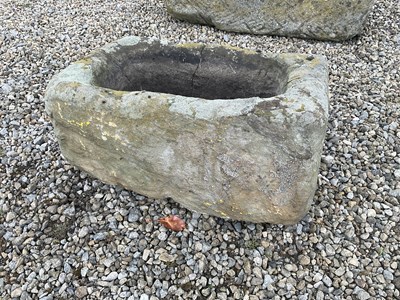 Lot 646 - A Stone Trough, of rectangular form 61cm by...