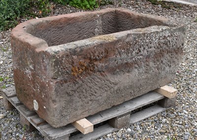 Lot 638 - A Stone Trough, of rectangular form 124cm by...