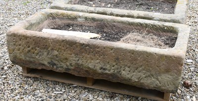 Lot 618 - A Stone Trough, of rectangular form 107cm by...