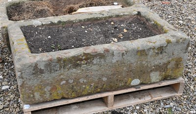 Lot 630 - A Stone Trough, of rectangular form 99cm by...