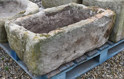 Lot 627 - A Stone Trough, of rectangular form 56cm by...