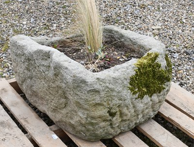 Lot 641 - A Stone Trough, of square form 54cm by 54cm by...