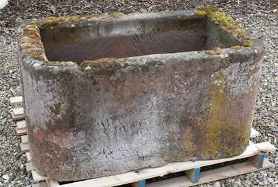 Lot 634 - A Stone Garden Trough, of rectangular form...