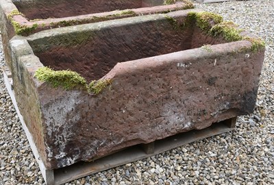 Lot 655 - A Stone Trough, of rectangular form 104cm by...