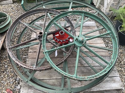 Lot 622 - A Pair of 19th Century Cast Iron and...
