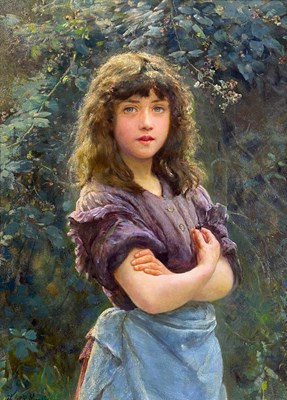 Lot 1076 - Philip Richard Morris ARA (1838-1902) A young...