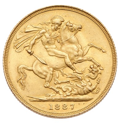 Lot 211 - Victoria, Sovereign 1887, (Hill 125D, S.3866),...
