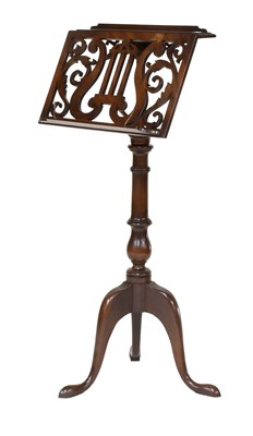 Lot 1430 - A 19th Century Mahogany Adjustable Music Stand,...