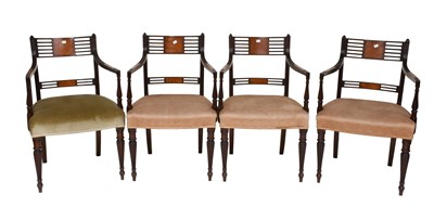 Lot 1247 - A Set of Four George III Mahogany Open...