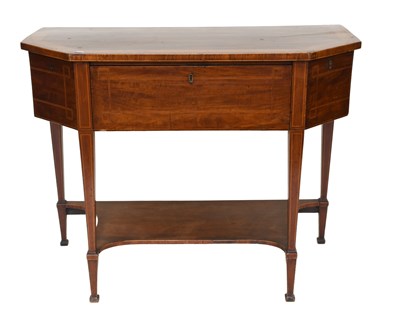 Lot 1239 - A George III Inlaid and Crossbanded Mahogany...