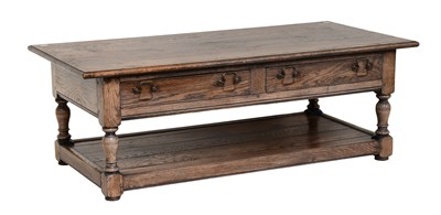Lot 1187 - A Titchmarsh and Goodwin Style Oak Coffee...