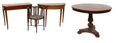 Lot 1205 - A Group of Furniture comprising a 19th Century...
