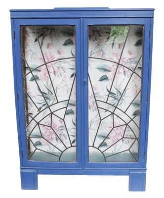 Lot 1207 - An Art Deco Vitrine Cabinet, later painted...