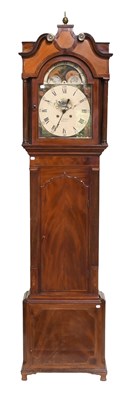 Lot 1266 - A Mahogany Eight Day Centre Seconds Longcase...