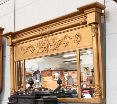 Lot 1234 - A Regency Style Gilt Framed Inverted...