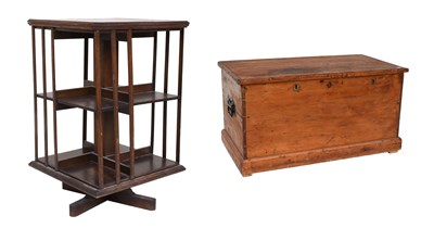 Lot 1260 - An Early 20th Century Oak Revolving Bookcase,...
