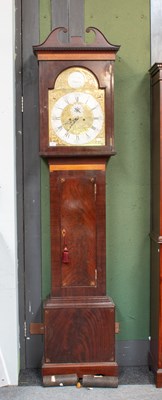 Lot 1417 - A Mahogany Eight Day Longcase Clock, case with...