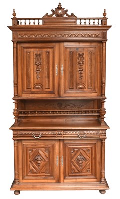 Lot 1265 - A 20th Century Continental Walnut Cabinet of...