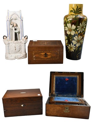 Lot 1208 - A Victorian Rosewood Jewellery Box, together...