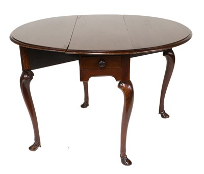 Lot 1292 - An 18th Century Mahogany Drop Leaf Table with...