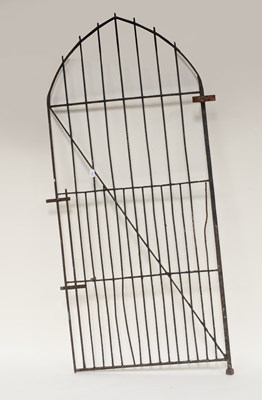 Lot 1329 - A Victorian Arched Wrought Iron Gate, 90cm by...