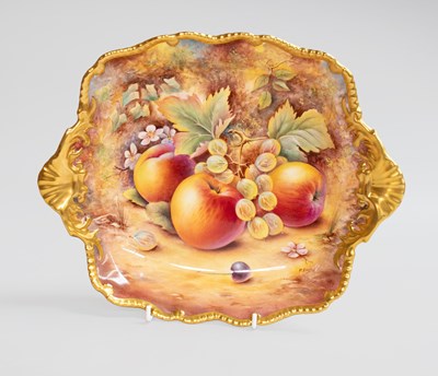 Lot 1257 - A Royal Worcester Porcelain Shell Moulded...