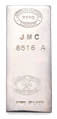 Lot 327 - A One Pound Fine Silver Ingot, by Johnson...