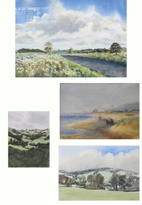 Lot 1361 - Janice Hingley (b. 1982) "Spring landscape...
