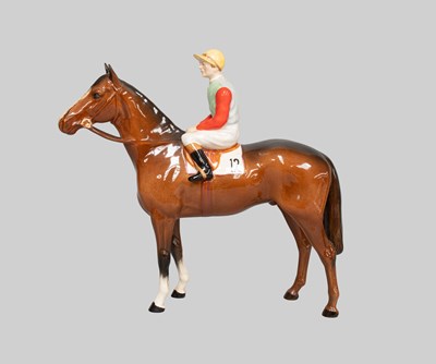 Lot 1230 - Beswick Horse and Jockey, Style Two: Standing,...