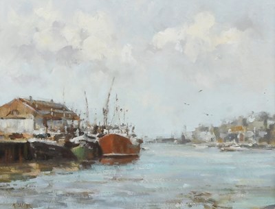 Lot 1352 - Neville Barker (1949-2008) "Whitby" Signed,...