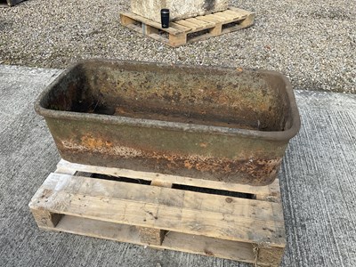Lot 660 - A Large Cast Iron Garden Trough or Water...
