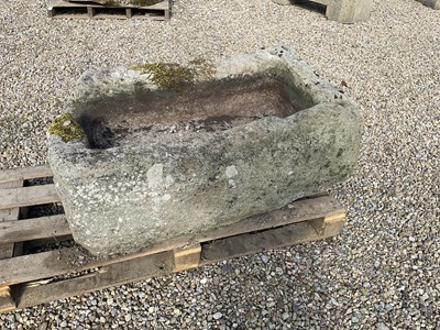 Lot 657 - A Stone Garden Trough, of rectangular form...