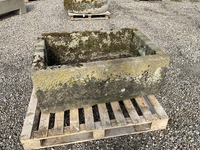 Lot 659 - A Stone Garden Trough, of rectangular form,...