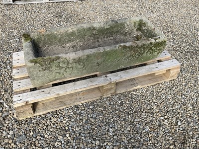 Lot 664 - A Stone Garden Trough, of rectangular form,...