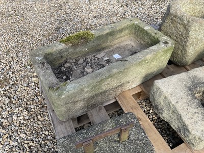 Lot 658 - A Stone Garden Trough, of rectangular form...