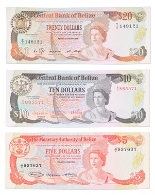 Lot 186 - Belize, Twenty Dollars, dated 1st January 1986,...